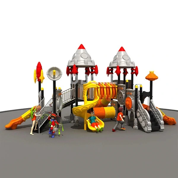 outdoor playground slide plastic