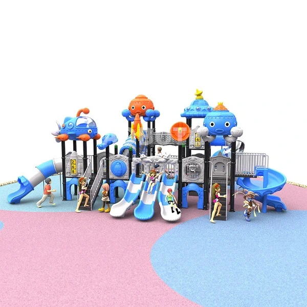 Plastic kids outdoor slide