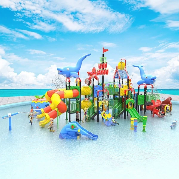 outdoor water park slide